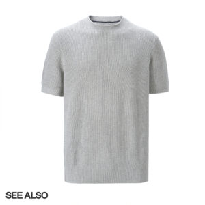 SEE ALSO [99% reduction] 7-needle cotton cable yarn new noble old money loose breathable round neck short-sleeved sweater